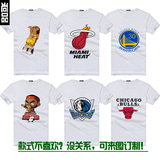 夏装NBA球队球星短袖T恤男科比詹姆斯大码纯棉宽松篮球上衣服潮T