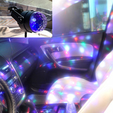 汽车DJ灯音乐节奏气氛灯装饰LED车内氛围灯舞台七彩声控跳舞灯光