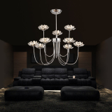 欧式水晶吊灯奢华别墅卧室创意个性简约现代家温馨LED美式客厅灯