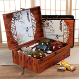 新款茶叶陶瓷罐包装盒木质礼盒铁观音红茶绿茶空盒礼品盒通用批发