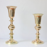 新款婚庆道具 铁艺架子花器路引 金色欧式主桌花架杯型花器