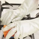 超赞 日本进口加厚植绒手套 清洁家务手套 保湿加绒橡胶手套