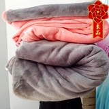 简约双拼纯色珊瑚绒四件套加厚冬季1.8m床上被套床单法兰绒法莱绒