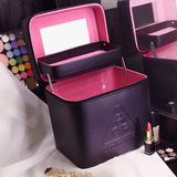 化妆包韩国3CE手提化妆箱 大容量高档化妆品收纳包 专业洗漱包
