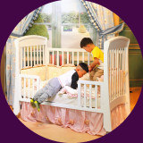 婴儿床实木美式欧式童床宝宝床bb床新生儿环保多功能双胞胎ys-811