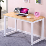 特价实木电脑桌办公桌简易写字台儿童课桌钢木笔记本书桌松木台式