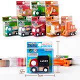 出口日本公交车模型宝宝木制儿童玩具车木质工程车迷你小汽车套装