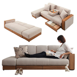 简约现代布艺沙发可折叠储物收纳多功能沙发床创意小户型沙发组合