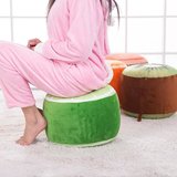 创意毛绒玩具充气儿童水果沙发椅凳子可爱榻榻米成人坐垫靠可拆洗