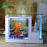 生态水族箱玻璃鱼缸客厅隔断屏风玄关吧台水幕墙中型1.5米