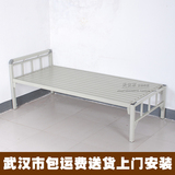 简易单层床铁床铁艺单人床铁架钢木床陪护学生公寓员工宿舍床