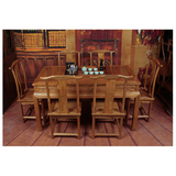 中式功夫茶桌茶水桌棋牌桌多用多功能明清仿古典实木茶桌餐桌两用