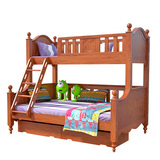 卡斯汀堡家具儿童床实木床松木上下床带护栏高低床子母床双层床