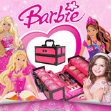迪士尼公主表演玩具儿童芭比化妆品彩妆盒套装组合画妆初学者学生