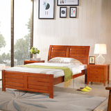 简约实木床1.2米1.35米1.5米单人儿童包邮小户型经济型特价橡木床