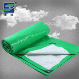 加厚防雨布防水布塑料布雨篷布遮阳布防晒布汽车篷布彩条布绿白
