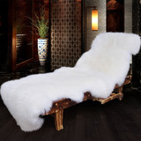 纯羊毛地毯 整张羊皮沙发垫皮毛一体飘窗垫卧室客厅椅子坐垫定做