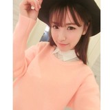 2016新款套头女毛衣学生韩版宽松短款外套女装长袖上衣加厚秋季潮