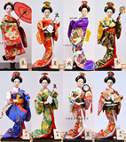 精品日本人偶 日本人形12寸 日本绢人 手工娃娃，日本艺妓多款
