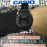 卡西欧G-SHOCK手表DW-5600MS-1/2/7DR/DC/E/SL/BB 方块手表男女
