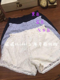 LilyBrown专柜正品55折代购 蕾丝雪纺休闲短裤LWFP161148原价410