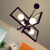 北欧创意简约吊灯个性韩式客厅餐厅铁艺几何简约现代饭厅卧室灯具