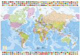 进口正品现货包邮 西班牙进口拼图 EDUCA 世界地图 1500片