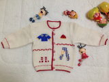 新款纯手工编织儿童毛衣男女宝宝婴儿手编羊毛衫 周岁好礼童装