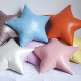 超可爱小星星抱枕  创意家居礼物 pu皮 沙发靠垫靠枕手工工艺