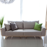 北欧家具实木布艺沙发小户型创意日式沙发组合时尚宜家调性布沙发