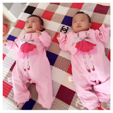 婴儿连体衣服女宝宝新生儿哈衣男0-1岁3个月纯棉衣6睡衣春秋装夏