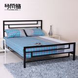 易简链新款特价钢管铁艺床铁架床1.5米1.8米双人床单人床儿童床架