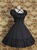 夏季女装新款黑色日常萌系Lolita洛丽塔哥特式公主洋装短袖连衣裙