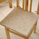 日式坐垫植物花卉餐椅海绵布艺棉麻办公春夏新品椅子垫秋冬椅垫