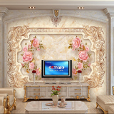 立体3d欧式浮雕电视背景墙壁纸客厅卧室无纺布墙纸大型壁画仿瓷砖