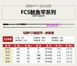 新款MajorCraft日本马牌FCS系列直柄路亚竿 海钓鱿鱼杆全FUJI导环