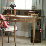 橡木实木办公书桌仿古写字书桌 欧式实木书桌 可定制