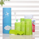 旅行牙刷盒便携式套装出差沐浴露洗发水分装瓶女牙刷牙膏外出创意