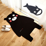 日本熊本熊可爱地毯 可爱客厅门厅卧室装饰地垫进门垫浴室脚垫