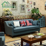 美式沙发客厅小户型布艺沙发单人双人三人沙发美式简约经济型家具