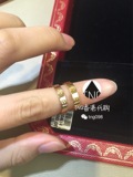 香港专柜代购Cartier卡地亚love系列18K玫瑰金黄金窄版戒指婚戒