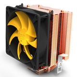 超频三黄海S90 cpu散热器2热管9cm塔式镀铜多品台电脑CPU散热风扇