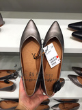 「H&M」银灰色平底舒适女士尖头便鞋芭蕾鞋 专柜正品代购HM