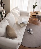 韩国代购正品 沙发垫 欧式简约夏季纯棉防滑垫夏凉坐垫  米白色