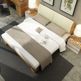家具1米8双人床1.5米实木颗高箱液压储物排骨架布艺软靠包板式10
