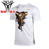 代购耐克Nike Kobe科比黑曼巴蛇图腾 圆领短袖T恤 659611-100-547