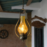 老式煤油灯 中式复古老油灯创意咖啡厅酒吧灯过道仿古餐厅小吊灯