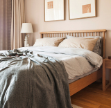 北欧宜家白橡木纯全实木床1.5米双人大床1.8米日式现代简约卧室床