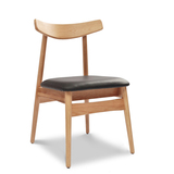 北欧创意实木餐椅简约现代白橡木家用椅子咖啡椅日式宜家小户型
