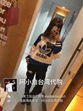 阿小白台湾Adidas/三叶草 Running 女子拼接休闲运动卫衣 AJ8844